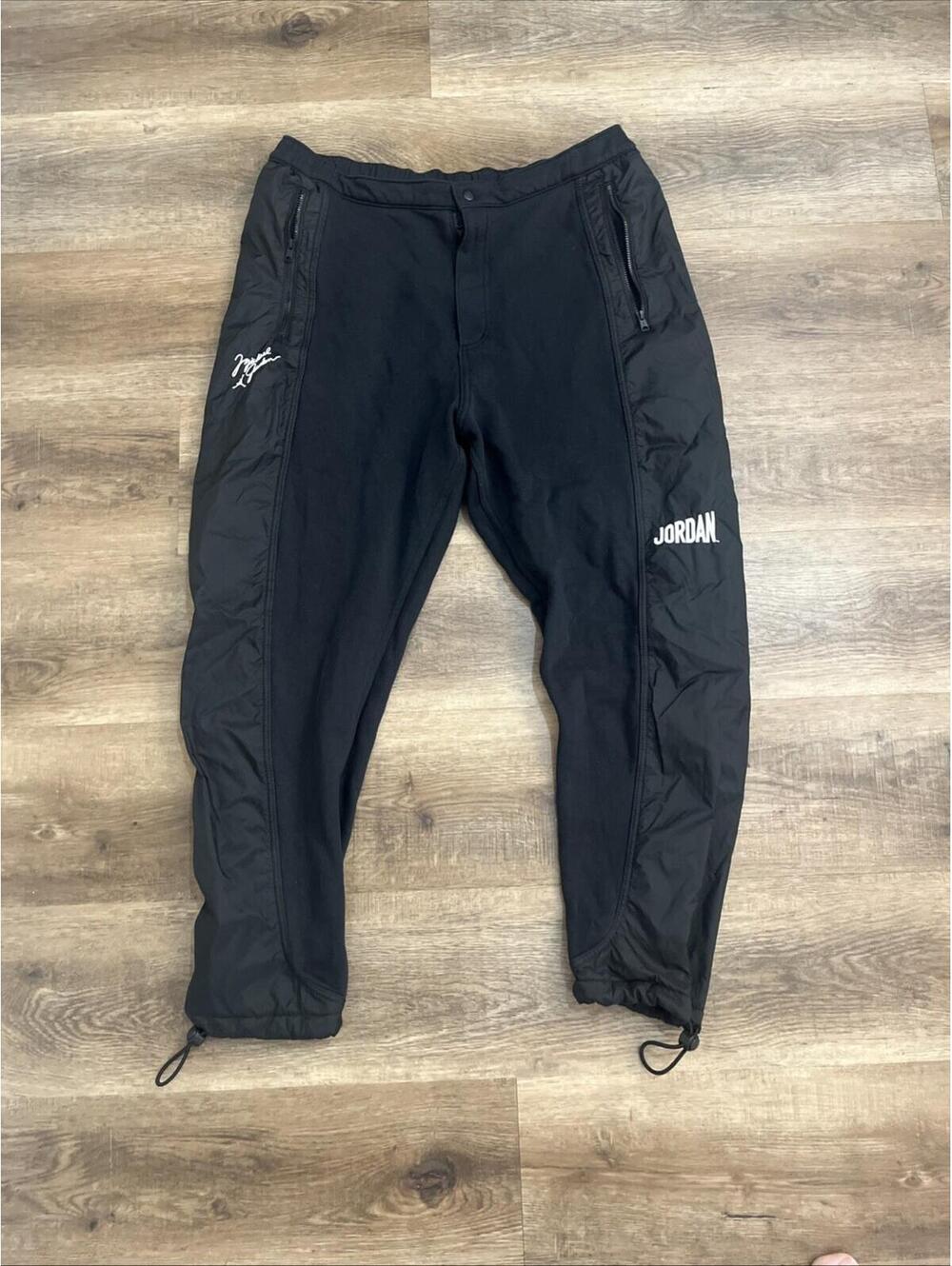 Jordan Pants Mens XL Black Flight MVP Fleece Sweats Sweatpants Joggers Warmup